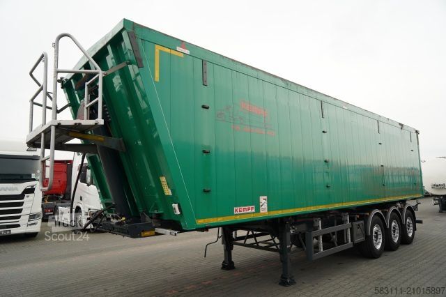 Semi-remorque benne KEMPF WYWROTKA 60m3 / KLAPO DRZWI / O? PODNOSZONA / 20