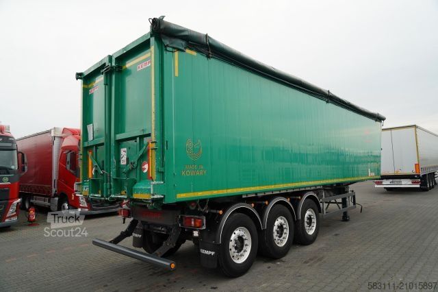 Semi-remorque benne KEMPF WYWROTKA 60m3 / KLAPO DRZWI / O? PODNOSZONA / 20