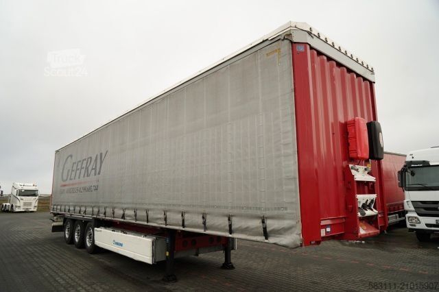 Otvorena poluprikolica sa ceradom KRONE FIRANKA / STANDARD  / KOSZ NA PALETY / SAF / 