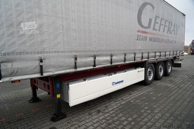 Otvorena poluprikolica sa ceradom KRONE FIRANKA / STANDARD  / KOSZ NA PALETY / SAF / 