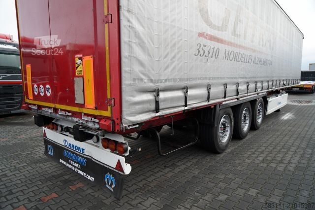 Otvorena poluprikolica sa ceradom KRONE FIRANKA / STANDARD  / KOSZ NA PALETY / SAF / 