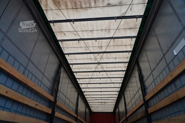 Otvorena poluprikolica sa ceradom KRONE FIRANKA / STANDARD  / KOSZ NA PALETY / SAF / 