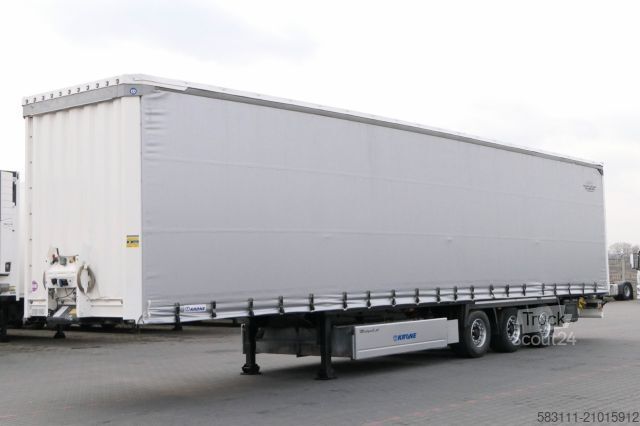 Otvorena poluprikolica sa ceradom KRONE CURTAINSIDER/MEGA/PALLET BOX/LIFTED ROOF & AXLE/