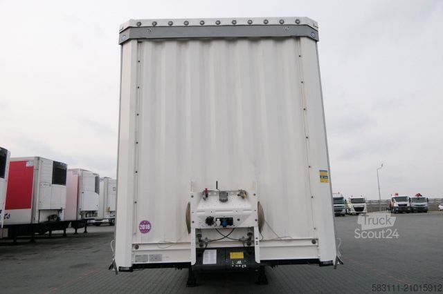 Otvorena poluprikolica sa ceradom KRONE CURTAINSIDER/MEGA/PALLET BOX/LIFTED ROOF & AXLE/
