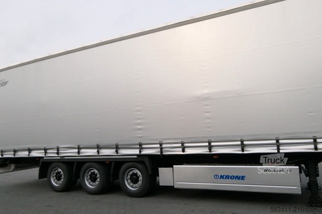 Otvorena poluprikolica sa ceradom KRONE CURTAINSIDER/MEGA/PALLET BOX/LIFTED ROOF & AXLE/