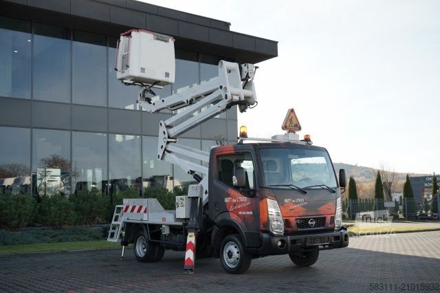 Plate-forme élévatrice sur camion NISSAN CABSTAR / ZWY?KA 16,3 METRÓW / BLI?NIAK / UD?WIG