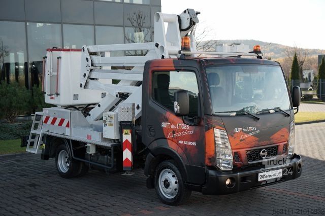 Plate-forme élévatrice sur camion NISSAN CABSTAR / ZWY?KA 16,3 METRÓW / BLI?NIAK / UD?WIG