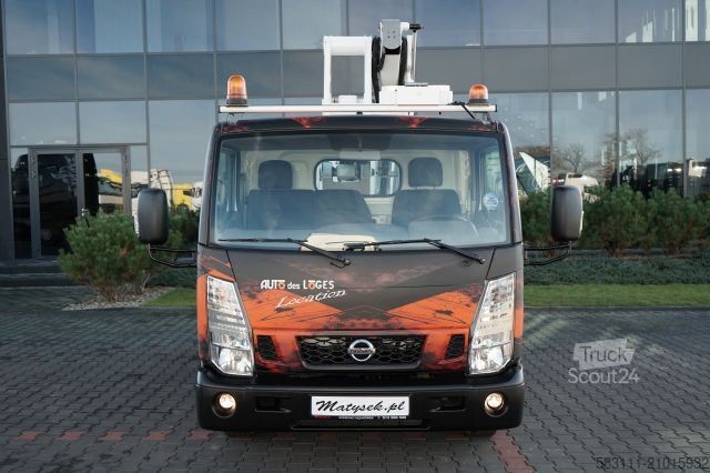 Plate-forme élévatrice sur camion NISSAN CABSTAR / ZWY?KA 16,3 METRÓW / BLI?NIAK / UD?WIG