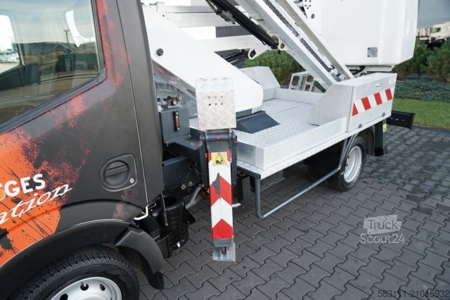 Plate-forme élévatrice sur camion NISSAN CABSTAR / ZWY?KA 16,3 METRÓW / BLI?NIAK / UD?WIG