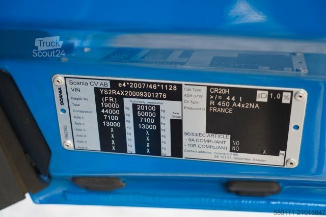 Standard tractor unit SCANIA R 450  / RETARDER / PE?NY ADR /  I-PARK COOL / A