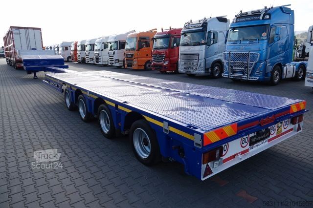 Dieplader oplegger NOOTEBOOM NISKOPODWOZIE / ROZCI?GANA / 4 OSIOWA / OSIE SKR