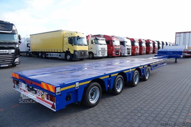 Dieplader oplegger NOOTEBOOM NISKOPODWOZIE / ROZCI?GANA / 4 OSIOWA / OSIE SKR