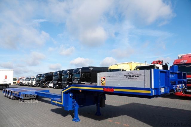 Dieplader oplegger NOOTEBOOM NISKOPODWOZIE / ROZCI?GANA / 4 OSIOWA / OSIE SKR