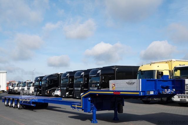 Dieplader oplegger NOOTEBOOM NISKOPODWOZIE / ROZCI?GANA / 4 OSIOWA / OSIE SKR