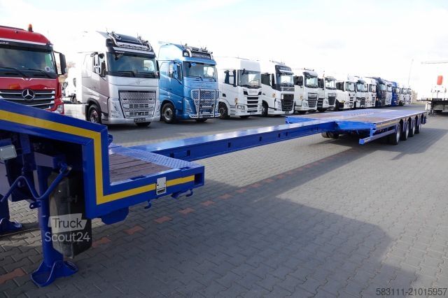 Dieplader oplegger NOOTEBOOM NISKOPODWOZIE / ROZCI?GANA / 4 OSIOWA / OSIE SKR