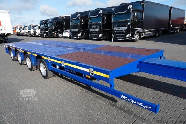 Dieplader oplegger NOOTEBOOM NISKOPODWOZIE / ROZCI?GANA / 4 OSIOWA / OSIE SKR