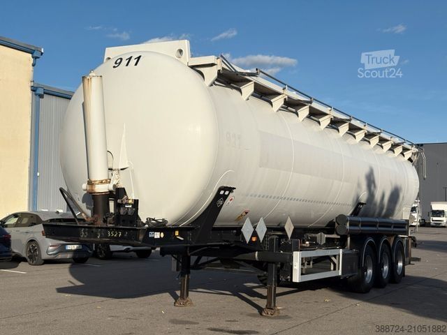 Semi-remorque silo FELDBINDER Kip 63*63 m³*Volluft*elektr. Hydraulik*TÜV*ADR*