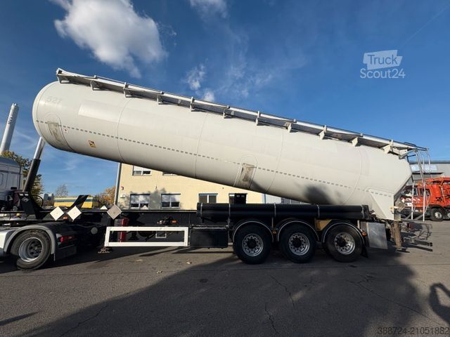 Semi-remorque silo FELDBINDER Kip 63*63 m³*Volluft*elektr. Hydraulik*TÜV*ADR*