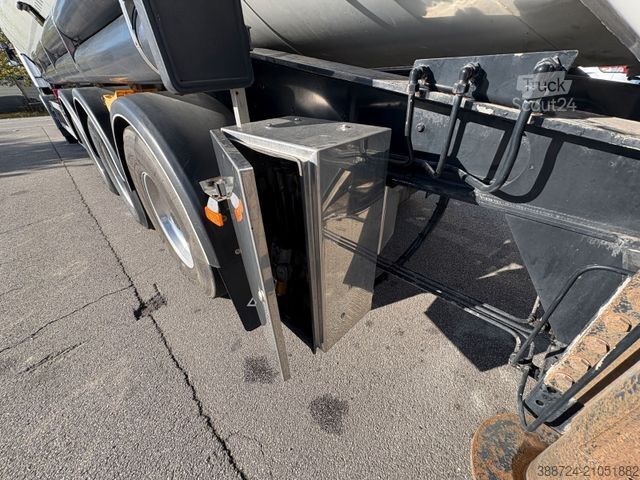 Semi-remorque silo FELDBINDER Kip 63*63 m³*Volluft*elektr. Hydraulik*TÜV*ADR*