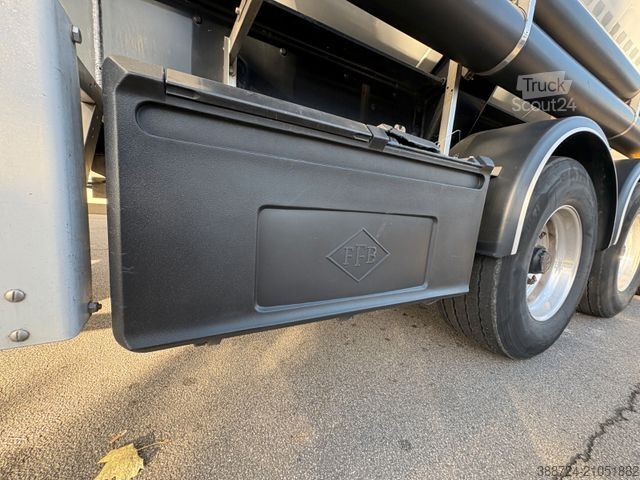 Semi-remorque silo FELDBINDER Kip 63*63 m³*Volluft*elektr. Hydraulik*TÜV*ADR*