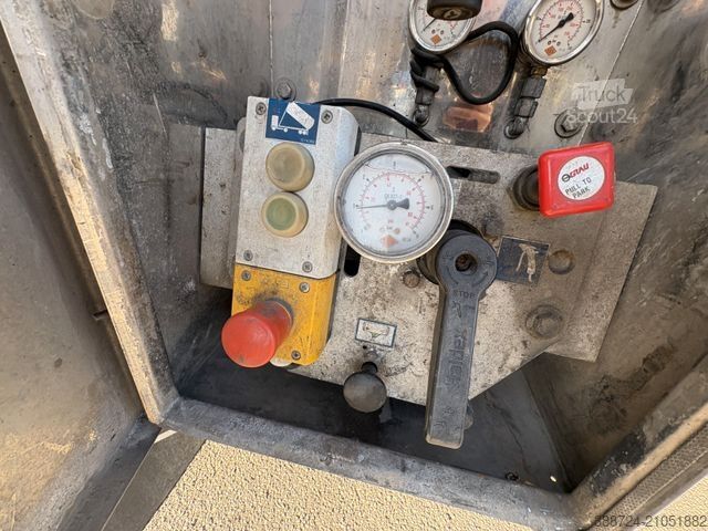 Semi-remorque silo FELDBINDER Kip 63*63 m³*Volluft*elektr. Hydraulik*TÜV*ADR*