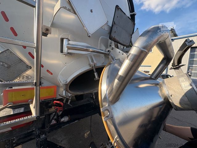 Semi-remorque silo FELDBINDER Kip 63*63 m³*Volluft*elektr. Hydraulik*TÜV*ADR*