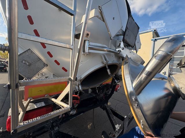 Semi-remorque silo FELDBINDER Kip 63*63 m³*Volluft*elektr. Hydraulik*TÜV*ADR*