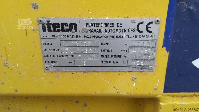 Tavolo elevatore a forbice Iteco IG 10130 (9,85m)