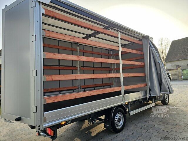 Schuifzeil bestelwagen Fiat Ducato 35 MAXI 180 Pritsche Plane 4,90 Meter