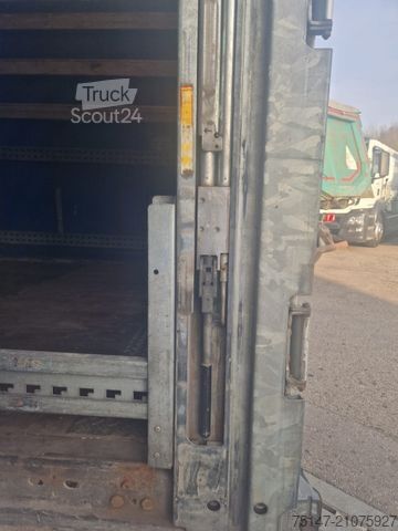 Open semitrailer with tarp SCHMITZ CARGOBULL 3-Achs Megaliner Varios Edscha Hubdach Liftachse