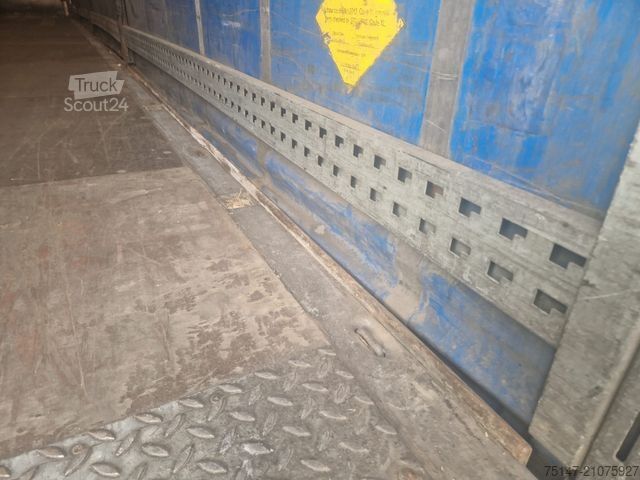 Open semitrailer with tarp SCHMITZ CARGOBULL 3-Achs Megaliner Varios Edscha Hubdach Liftachse