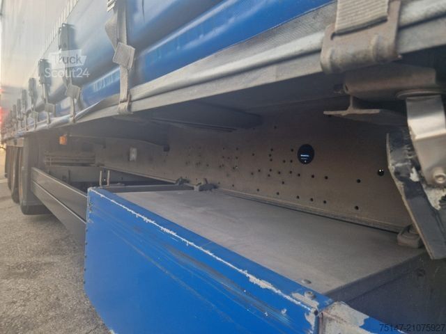 Open semitrailer with tarp SCHMITZ CARGOBULL 3-Achs Megaliner Varios Edscha Hubdach Liftachse
