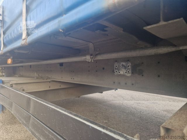 Open semitrailer with tarp SCHMITZ CARGOBULL 3-Achs Megaliner Varios Edscha Hubdach Liftachse