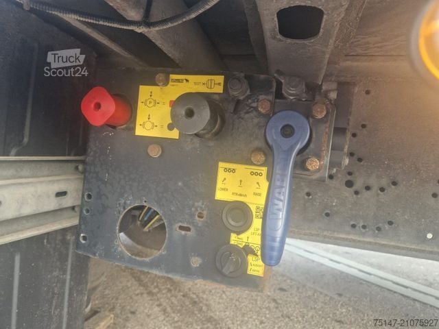 Open semitrailer with tarp SCHMITZ CARGOBULL 3-Achs Megaliner Varios Edscha Hubdach Liftachse