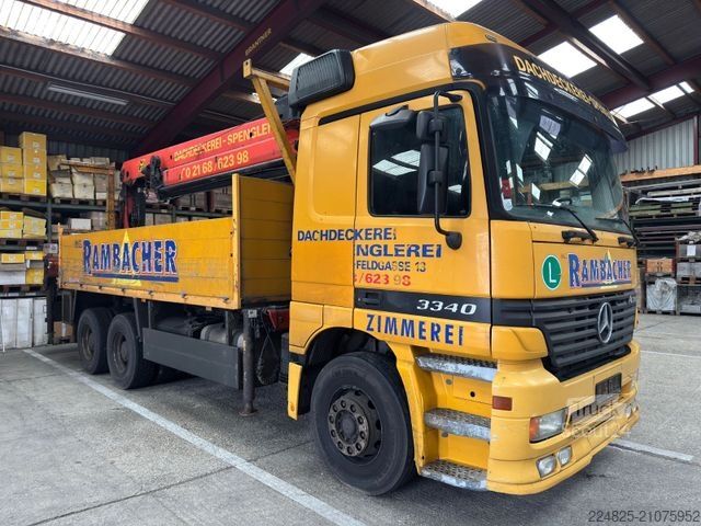 Autokran MERCEDES-BENZ ACTROS 3340 PRITSCHE OHNE KRAN WITHOUT CRANE