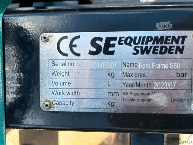 Sonstige  Palettengabel 1200mm Aufnahme S60 5t