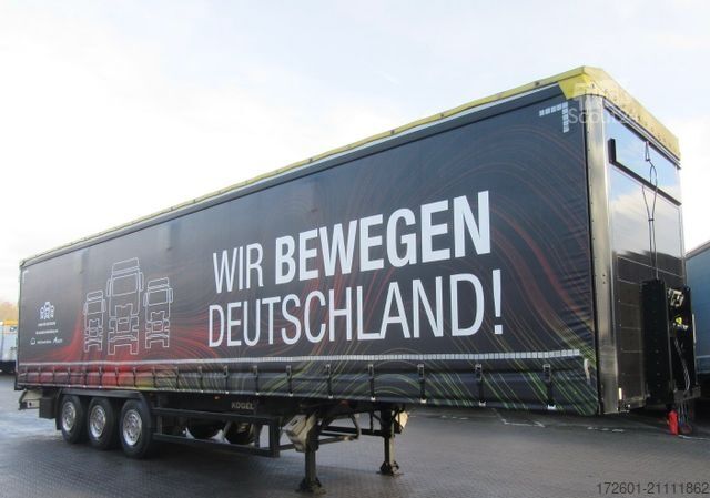 Åben sættevogn med presenning KÖGEL SN24 / XL Certifikat / Messetrailer  / SAF