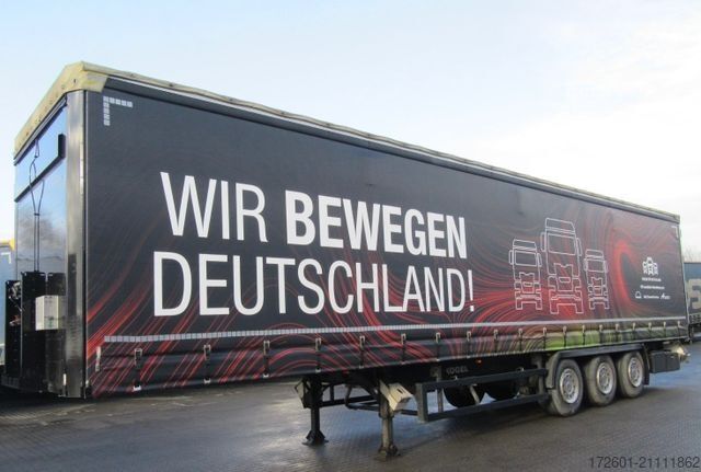 Åben sættevogn med presenning KÖGEL SN24 / XL Certifikat / Messetrailer  / SAF