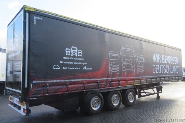 Åben sættevogn med presenning KÖGEL SN24 / XL Certifikat / Messetrailer  / SAF