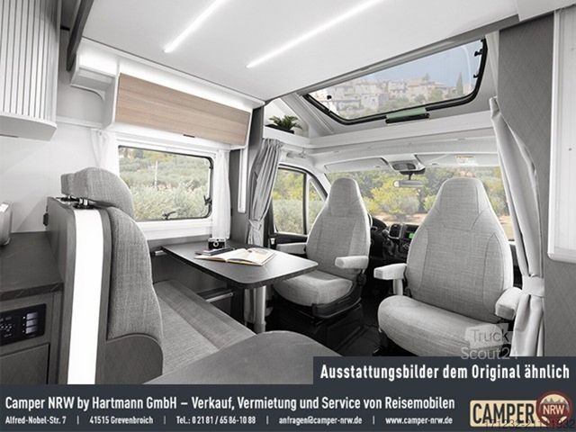 Half-integraal camper ETRUSCO T 5900 FB Complete Selection + Fahrradträger