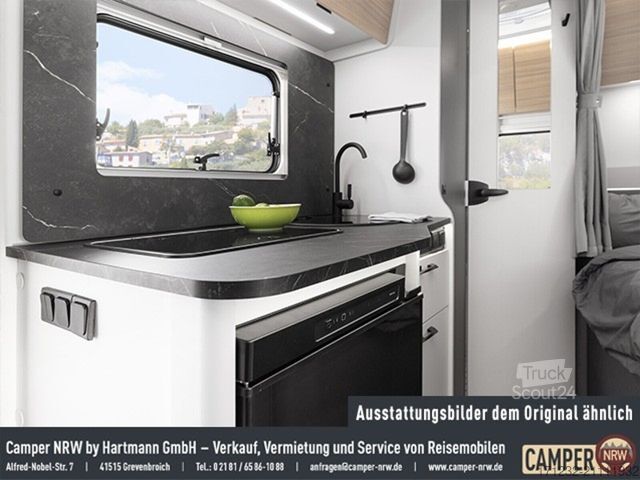 Half-integraal camper ETRUSCO T 5900 FB Complete Selection + Fahrradträger
