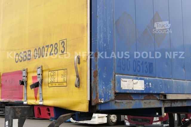 Wissellaadbak oplegger KRONE WP 7.3 LS5-CS Pritsche Plane BDF Bordwände