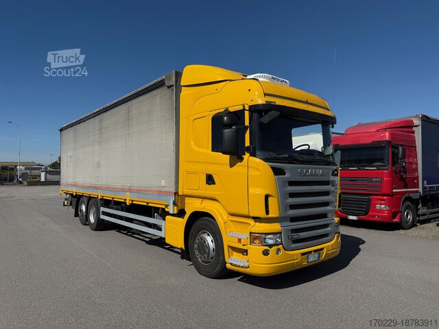 Camion a pianale con telone SCANIA R 380