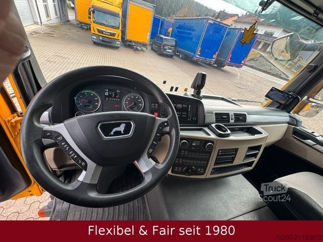 Camion jumbo MAN 12.220 TGL,7,75+7,75m=120m³,Anh. Wecon verzinkt!