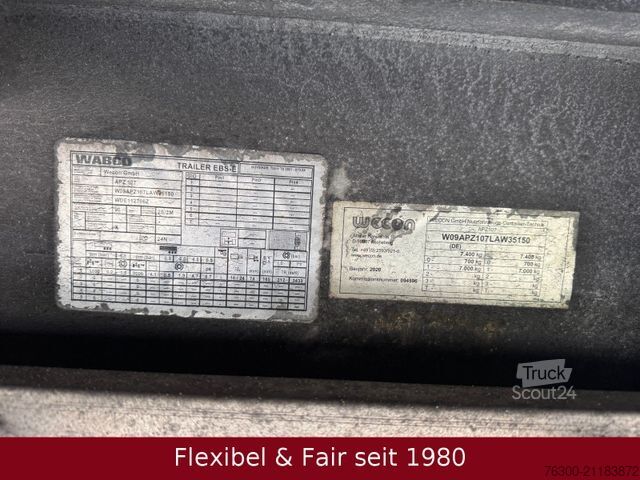 Camion jumbo MAN 12.220 TGL,7,75+7,75m=120m³,Anh. Wecon verzinkt!