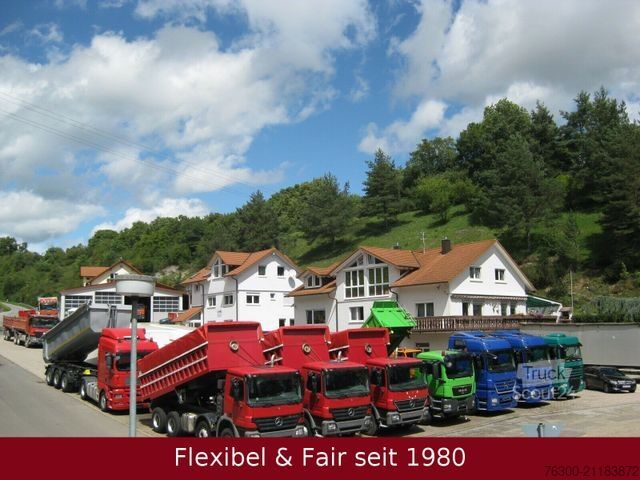 Camion jumbo MAN 12.220 TGL,7,75+7,75m=120m³,Anh. Wecon verzinkt!