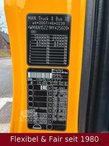 Camion jumbo MAN TGL 12.220,Hochdach 7,75+7,75m=120m³+H&W Anhänge