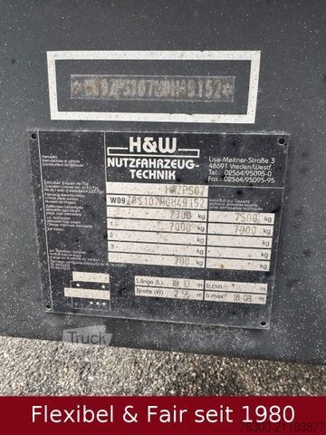 Camion jumbo MAN TGL 12.220,Hochdach 7,75+7,75m=120m³+H&W Anhänge