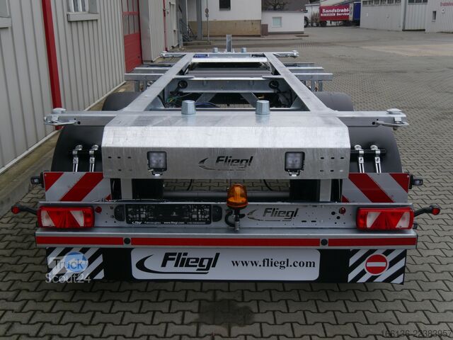 Châssis mixte Fliegl 3-Achs Wechselanhänger DWP 240 Standard