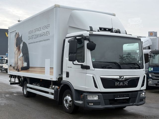 Vrachtwagen met bakwagen MAN TGL 8.160*Euro 6c*Seitentür*LBW*Navi*Kamera*TÜV*